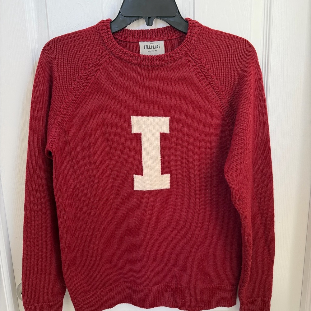 Hillflint NCAA Indiana University
Hoosiers varsity letter I unisex wool sweater